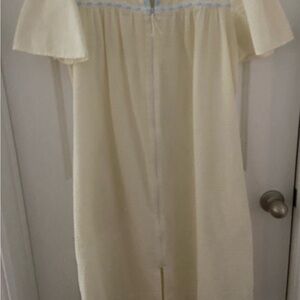 Simply Basic Yellow Striped Sleepwear Including Gown and Robe